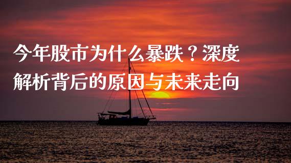 今年股市为什么暴跌？深度解析背后的原因与未来走向_https://cj.lansai.wang_财经百问_第1张