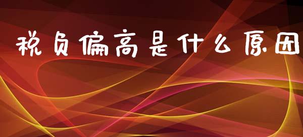 税负偏高是什么原因_https://cj.lansai.wang_会计问答_第1张