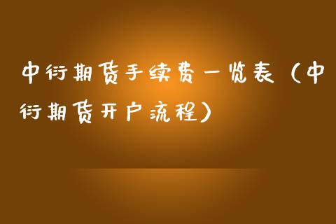 中衍期货手续费一览表（中衍期货开户流程）_https://cj.lansai.wang_期货问答_第1张