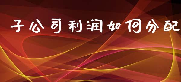 子公司利润如何分配_https://cj.lansai.wang_金融问答_第1张