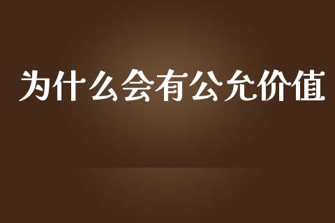 为什么会有公允价值_https://cj.lansai.wang_会计问答_第1张