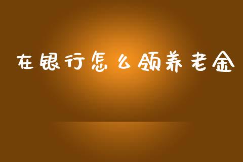 在银行怎么领养老金_https://cj.lansai.wang_保险问答_第1张