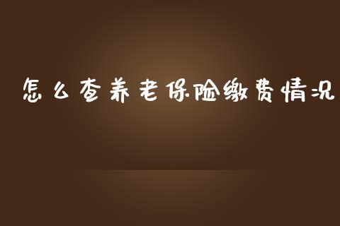 怎么查养老保险缴费情况_https://cj.lansai.wang_保险问答_第1张