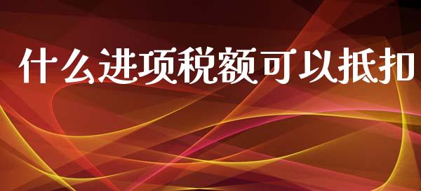 什么进项税额可以抵扣_https://cj.lansai.wang_会计问答_第1张