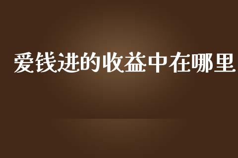 爱钱进的收益中在哪里_https://cj.lansai.wang_理财问答_第1张