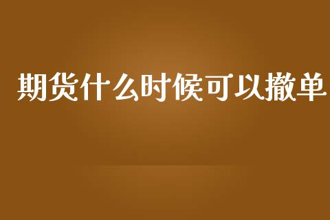 期货什么时候可以撤单_https://cj.lansai.wang_保险问答_第1张