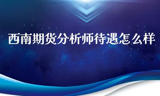 西南期货分析师待遇怎么样_https://cj.lansai.wang_保险问答_第1张