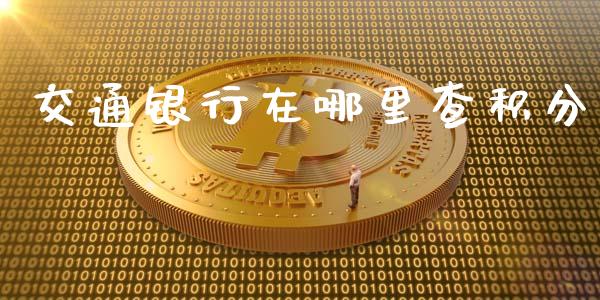 交通银行在哪里查积分_https://cj.lansai.wang_股市问答_第1张