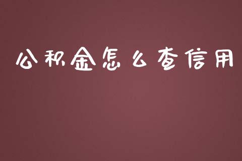 公积金怎么查信用_https://cj.lansai.wang_理财问答_第1张