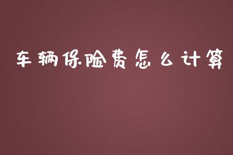 车辆保险费怎么计算_https://cj.lansai.wang_保险问答_第1张