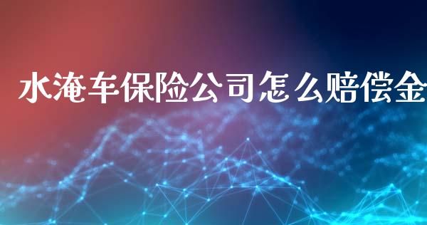 水淹车保险公司怎么赔偿金_https://cj.lansai.wang_保险问答_第1张