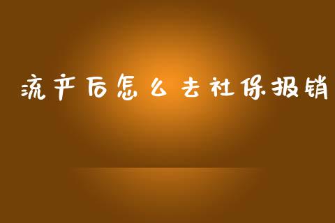 流产后怎么去社保报销_https://cj.lansai.wang_保险问答_第1张