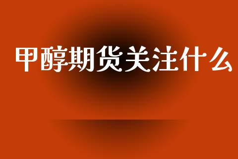 甲醇期货关注什么_https://cj.lansai.wang_财经百问_第1张