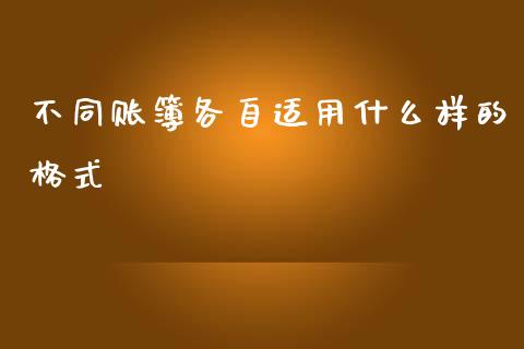 不同账簿各自适用什么样的格式_https://cj.lansai.wang_会计问答_第1张