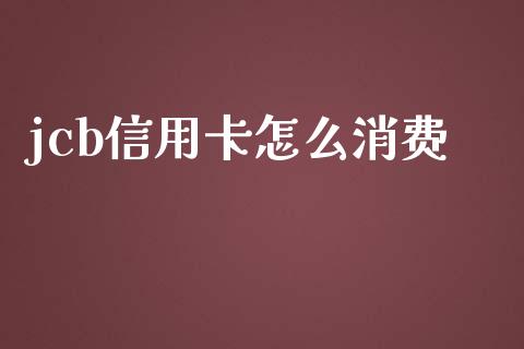 jcb信用卡怎么消费_https://cj.lansai.wang_金融问答_第1张