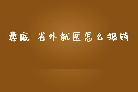 娄底 省外就医怎么报销_https://cj.lansai.wang_保险问答_第1张