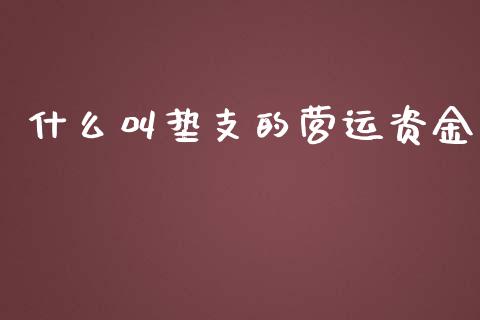 什么叫垫支的营运资金_https://cj.lansai.wang_会计问答_第1张