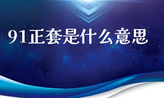 91正套是什么意思_https://cj.lansai.wang_金融问答_第1张