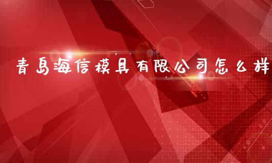 青岛海信模具有限公司怎么样_https://cj.lansai.wang_会计问答_第1张