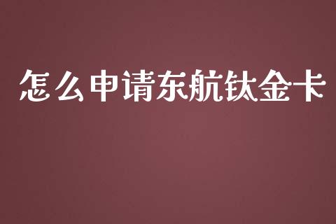 怎么申请东航钛金卡_https://cj.lansai.wang_金融问答_第1张