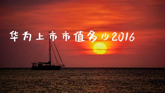 华为上市市值多少2016_https://cj.lansai.wang_金融问答_第1张