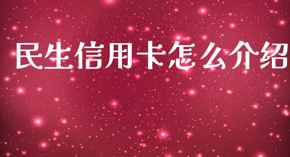 民生信用卡怎么介绍_https://cj.lansai.wang_金融问答_第1张