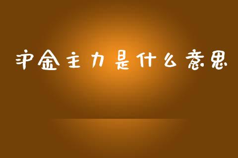 沪金主力是什么意思_https://cj.lansai.wang_理财问答_第1张