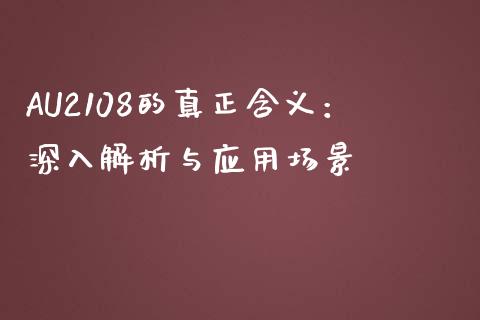 AU2108的真正含义：深入解析与应用场景_https://cj.lansai.wang_理财问答_第1张