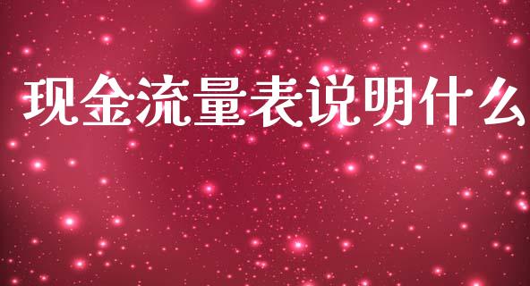 现金流量表说明什么_https://cj.lansai.wang_会计问答_第1张