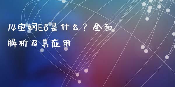 14宝钢EB是什么？全面解析及其应用_https://cj.lansai.wang_保险问答_第1张