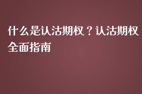 什么是认沽期权？认沽期权全面指南_https://cj.lansai.wang_金融问答_第1张