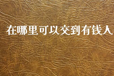 在哪里可以交到有钱人_https://cj.lansai.wang_财经百问_第1张