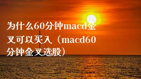 为什么60分钟macd金叉可以买入（macd60分钟金叉选股）_https://cj.lansai.wang_保险问答_第1张