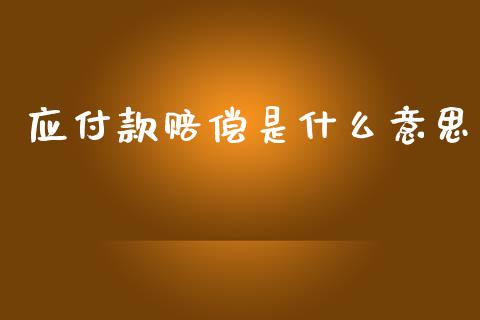 应付款赔偿是什么意思_https://cj.lansai.wang_会计问答_第1张