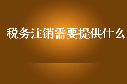 税务注销需要提供什么_https://cj.lansai.wang_会计问答_第1张