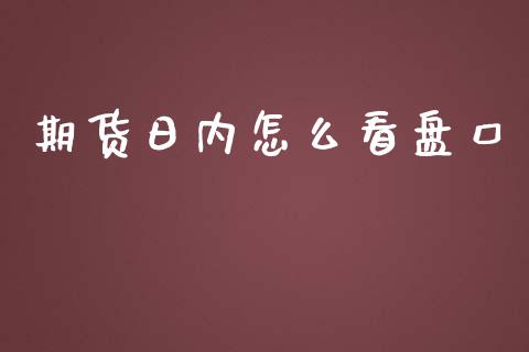 期货日内怎么看盘口_https://cj.lansai.wang_保险问答_第1张