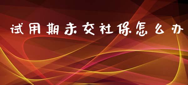 试用期未交社保怎么办_https://cj.lansai.wang_保险问答_第1张