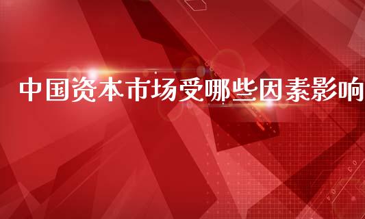 中国资本市场受哪些因素影响_https://cj.lansai.wang_股市问答_第1张