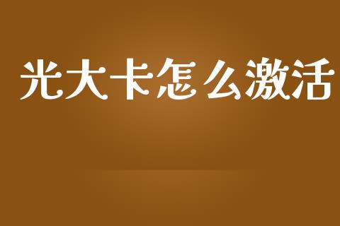 光大卡怎么激活_https://cj.lansai.wang_金融问答_第1张