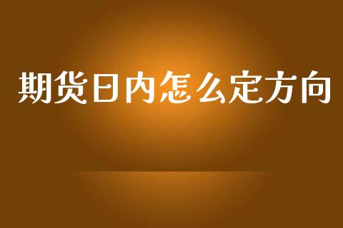 期货日内怎么定方向_https://cj.lansai.wang_期货问答_第1张