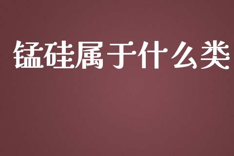 锰硅属于什么类_https://cj.lansai.wang_会计问答_第1张