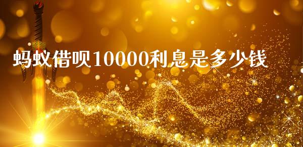 蚂蚁借呗10000利息是多少钱_https://cj.lansai.wang_理财问答_第1张