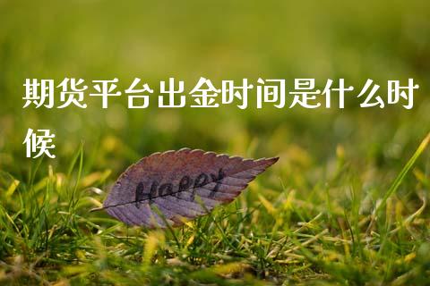 期货平台出金时间是什么时候_https://cj.lansai.wang_保险问答_第1张