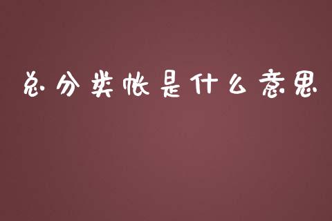 总分类帐是什么意思_https://cj.lansai.wang_会计问答_第1张