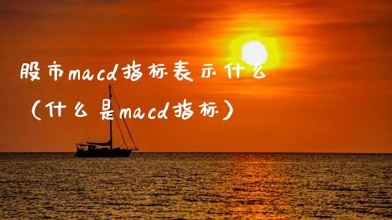 股市macd指标表示什么（什么是macd指标）_https://cj.lansai.wang_期货问答_第1张