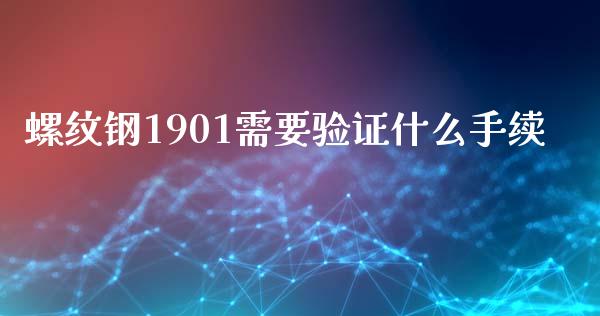 螺纹钢1901需要验证什么手续_https://cj.lansai.wang_理财问答_第1张