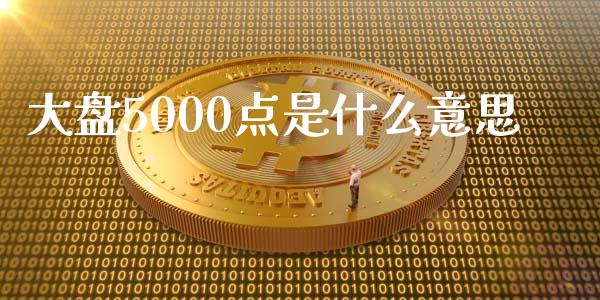 大盘5000点是什么意思_https://cj.lansai.wang_期货问答_第1张