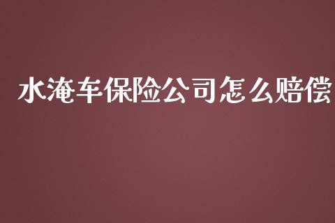 水淹车保险公司怎么赔偿_https://cj.lansai.wang_保险问答_第1张