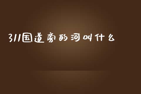 311国道旁的河叫什么_https://cj.lansai.wang_期货问答_第1张