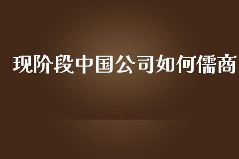 现阶段中国公司如何儒商_https://cj.lansai.wang_金融问答_第1张